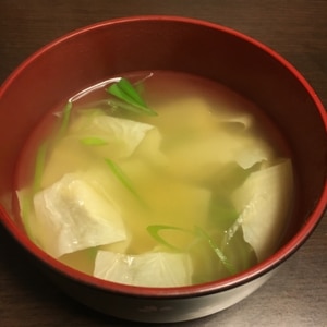 5分で出来る！湯葉とねぎのお吸い物